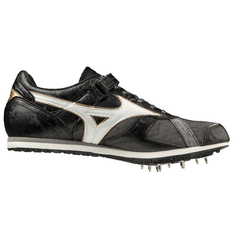Mizuno Беговые кроссовки Geo AJ C Унисекс Низкие Черный/Белый/Золотой U1GA204152