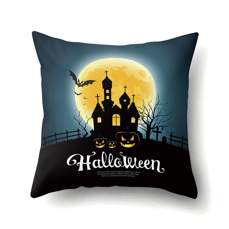 Хэллоуин Наволочка Подушка для поясницы автомобиля Тыква Чехол для диванной подушки Офис Дом Гостиная Наволочка