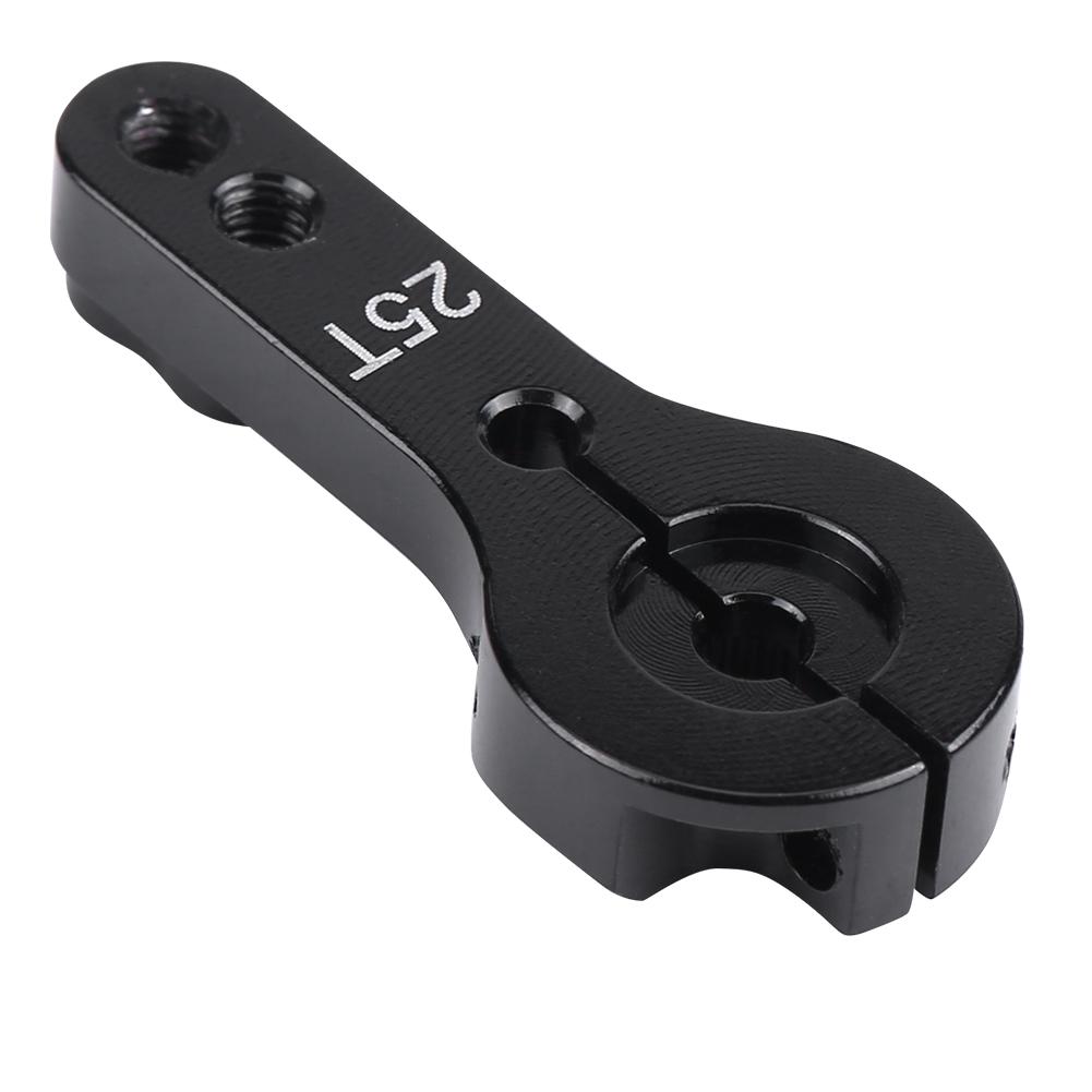 25mm 25T Teeth Half Servo Horn Arm RC Accessory For Futaba / Ace / TowerPro MG Black