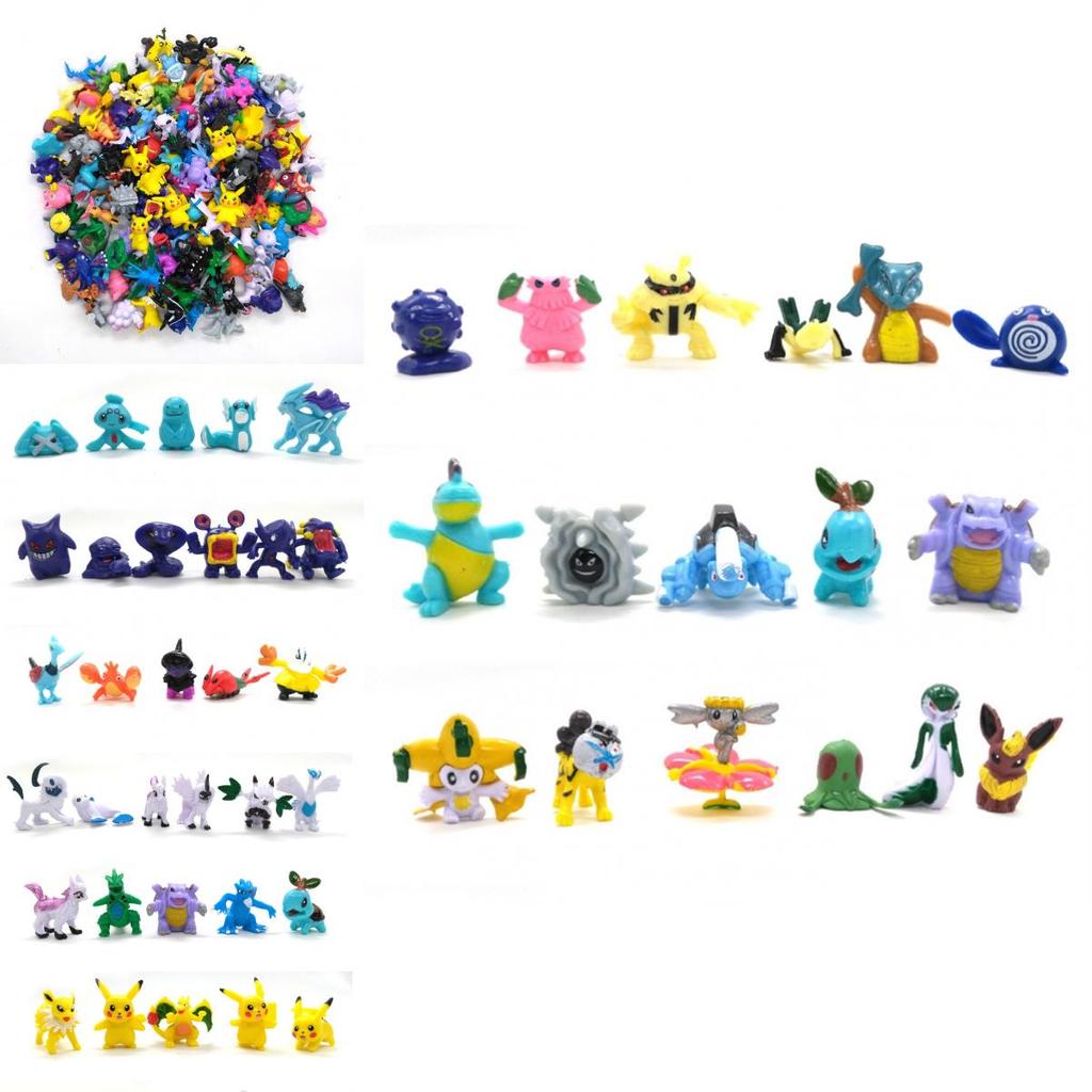 Complete 144pcs Pokemon Action Figures Set Anime Kids Gift Toys