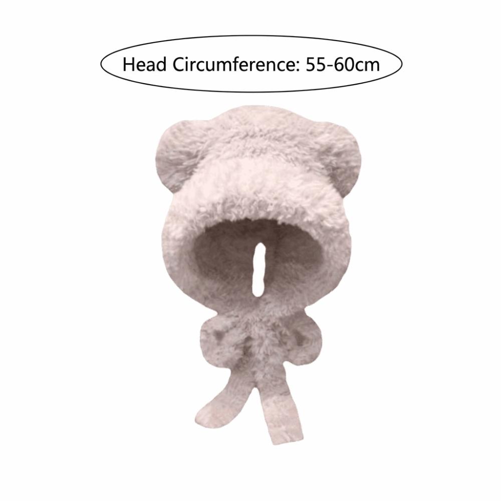 Cold-proof Knitted Woolen Hat Bear Ear Ear Protection Cap Fashion Beanies Cap Outdoor