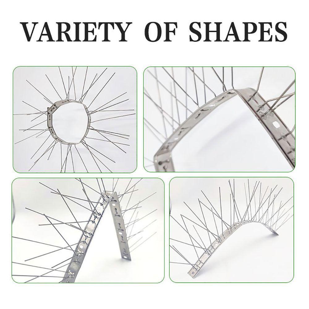 Шипы от птиц из нержавеющей стали, простая установка, отпугиватель птиц, высококачественное устройство от птиц