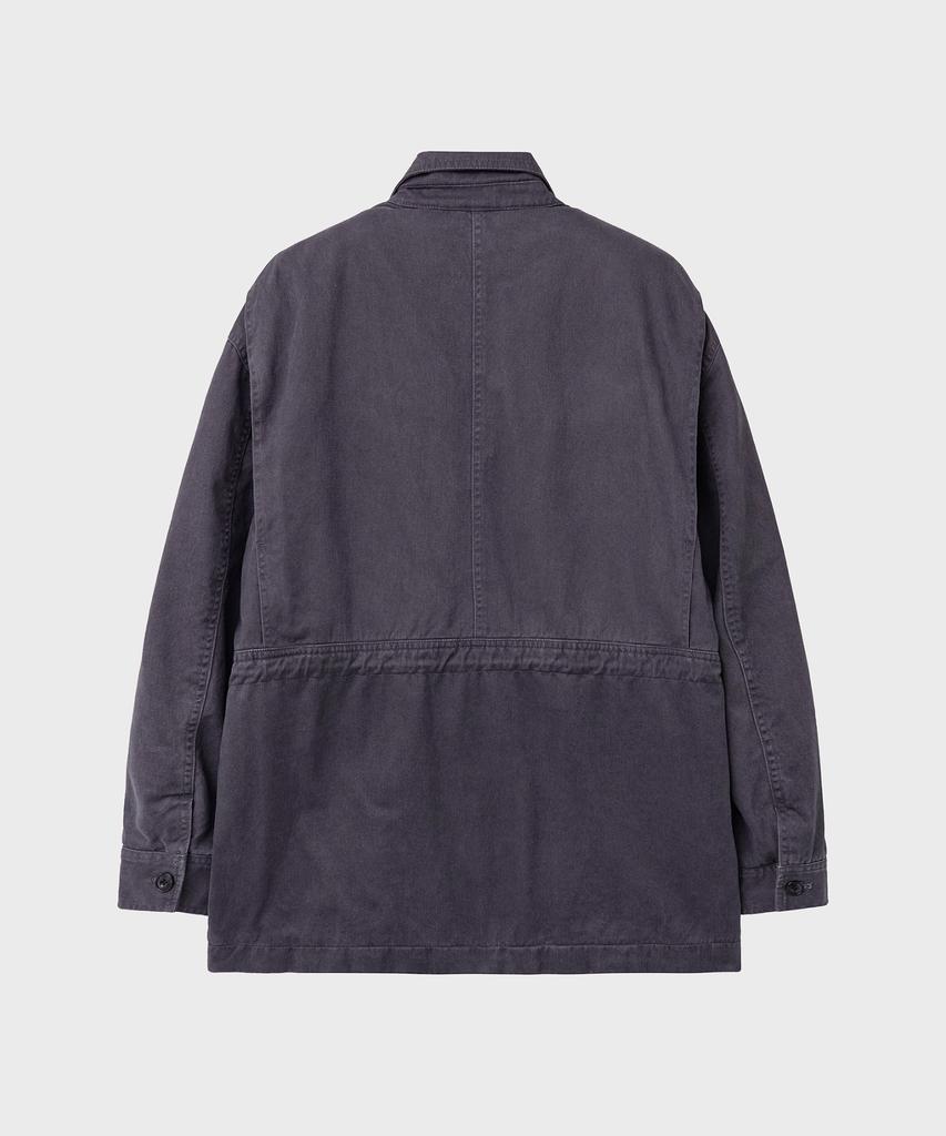 NOIRER Garment Washed Chore Jacket (Purple Grey)