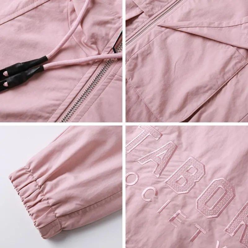 Повседневный весенний повседневный плащ для женщин, короткая ветровка, женская свободная верхняя одежда больших размеров, женская