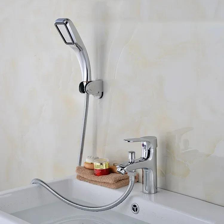 Shower Faucet Bathroom Single Hole Basin Faucet with Shower Accessories Sink Wash Basin Faucet Accessories