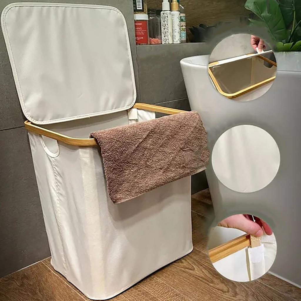 Складная корзина для белья из Оксфордской ткани с крышкой, корзина для хранения большой вместимости для одежды и предметов домашнего обихода, прочная и портативная