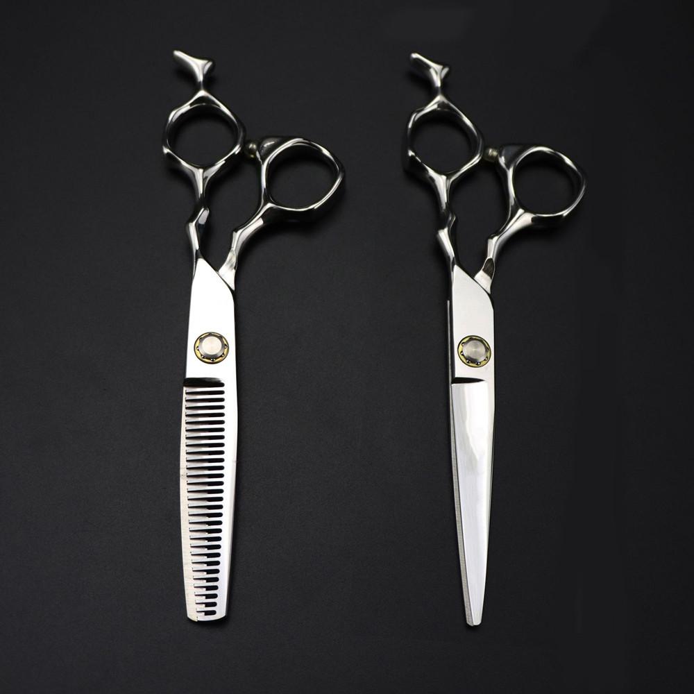 Профессиональные ножницы из стали 440C с подшипником 6 дюймов, ножницы для стрижки волос, филировочные ножницы для парикмахеров, парикмахерские ножницы