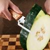 Многофункциональная овощечистка из нержавеющей стали для кухни, для нарезки фруктов и овощей, с деревянной/стальной ручкой