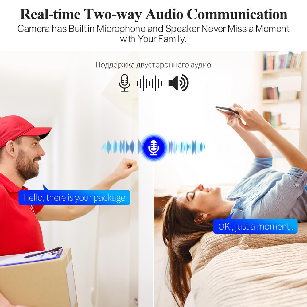 Techage 8-канальная 4-мегапиксельная PTZ-система безопасности POE IP-камера Открытый AI Обнаружение человека Двустороннее аудио-видеонаблюдение NVR Комплект камеры