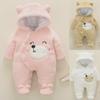 "2024 Autumn/Winter Baby Jumpsuit: Thick, Comfortable Cotton Velvet, Ultra-Soft Newborn Romper"