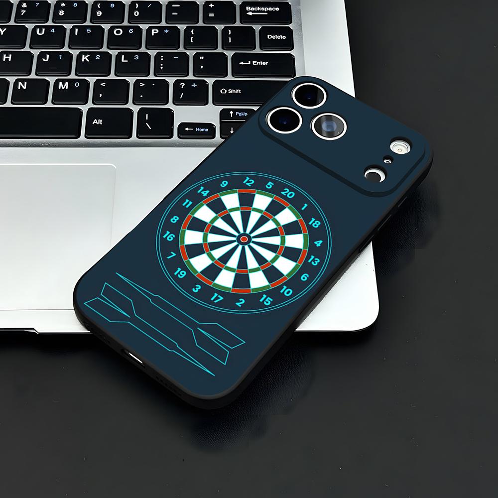 Playroom Dart Printed Phone Case For IPhone 17 Air 16 E Pro Max 15 14 13 Mini 12 Pro 11 Max Plus Black Soft Shell