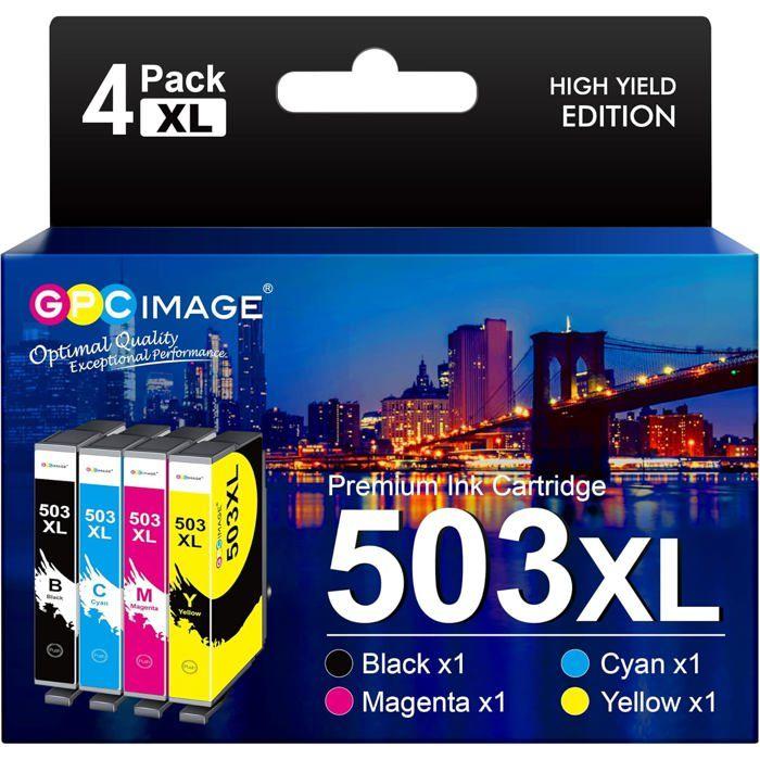 Cartouches d'encre - 123 DESIGN - 503XL - Pack de 4 - Noir/Cyan/Magenta/Jaune