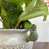 Flower Pots Huggers Turtles Figurines Garden Decor Turtles Statues Home Decorations for Balcony Bookshelf Office Desk
