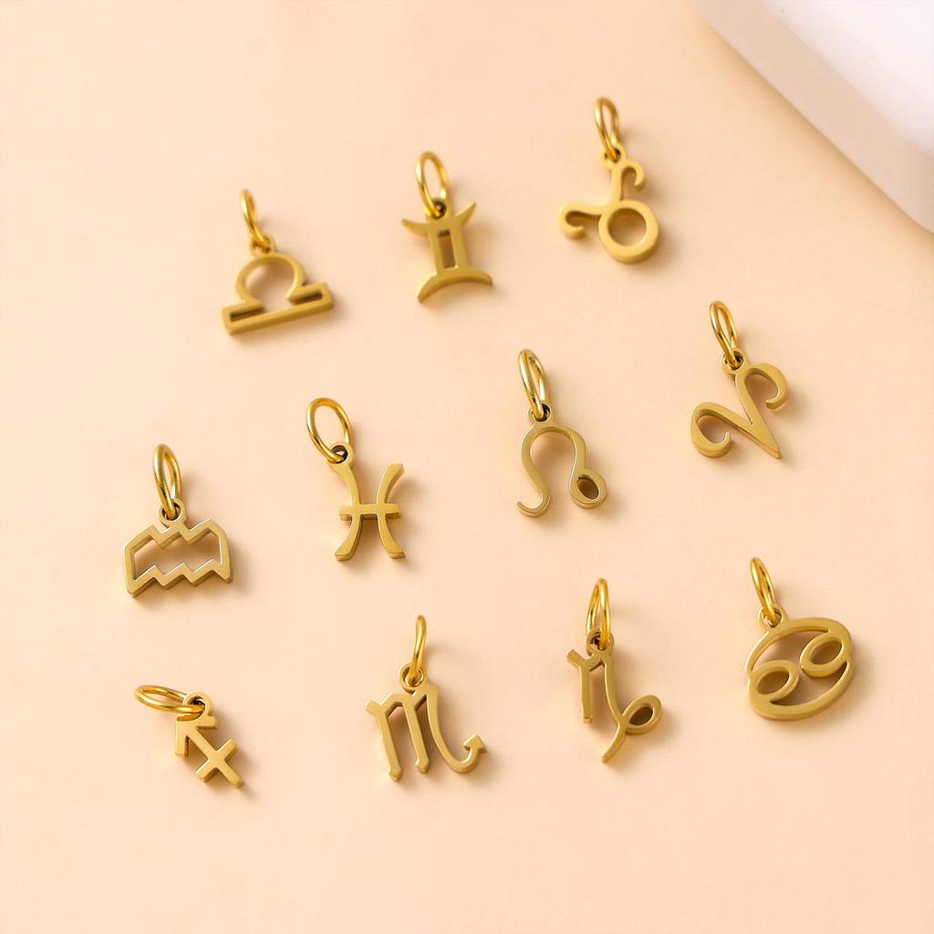 Подвески-ожерелья из нержавеющей стали «Двенадцать созвездий» – Элегантный, маленький и изысканный дизайн