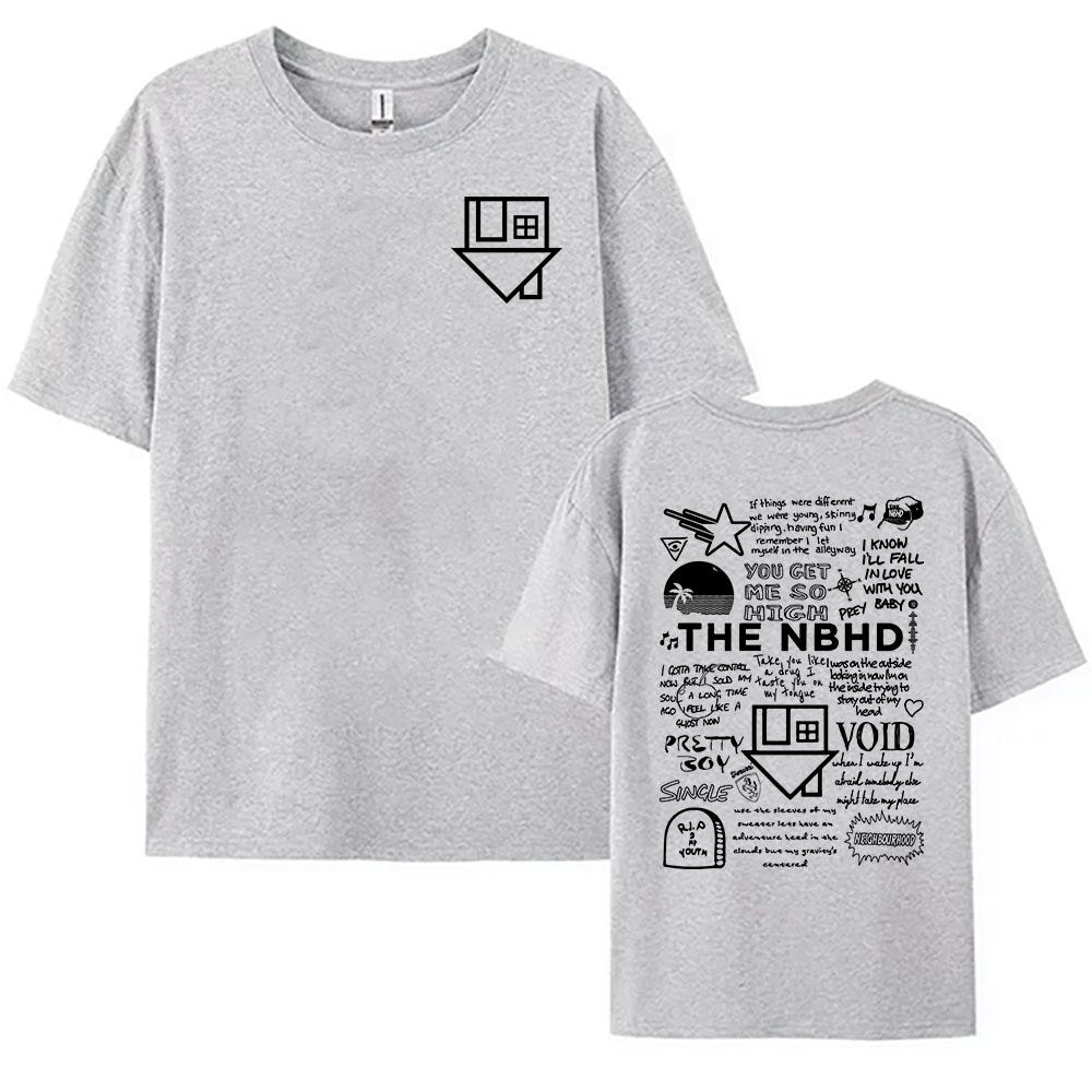 Футболка с принтом группы The Neighborhood NBHD, хлопковые высококачественные женские/мужские футболки, повседневная футболка с коротким рукавом
