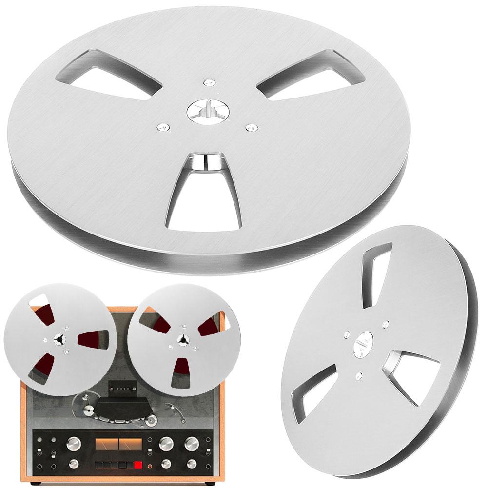 Open Reel Takeup Reel Aluminum Alloy 6 Hole Stainless Steel Screws 1/4 7Inch Empty Reel for Reel To Reel Tape Player For Reel