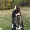 2025 Jiangnan Water Town Ethnic-Style Women’s Imitation Cashmere Cloak: Luxury High-End Thickened Shawl Outerwear
