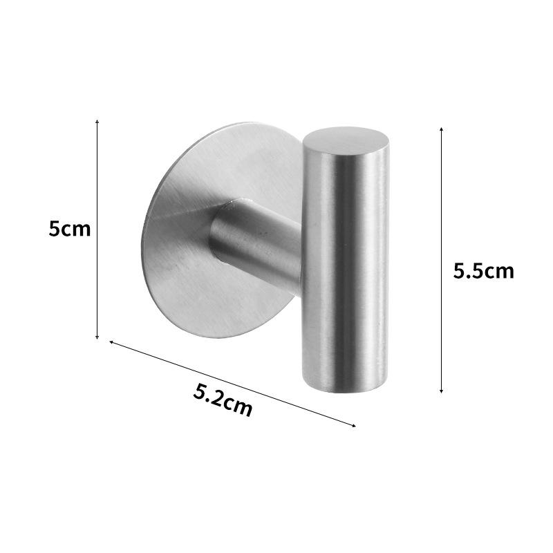 Настенные крючки для одежды для пары из нержавеющей стали, без сверления