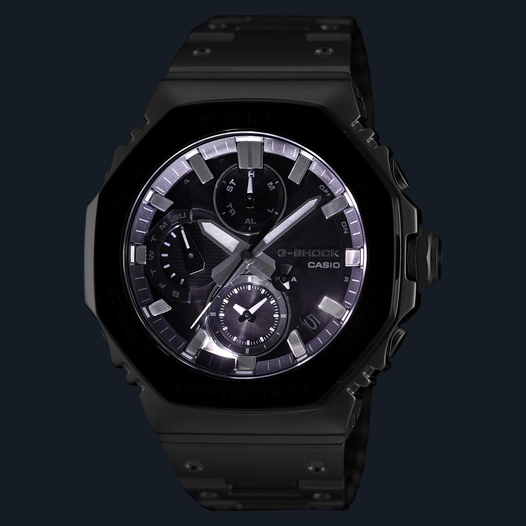 Casio Full Metal Series Gmc-B2100 200M Water Resistant Solar Quartz Movement Stainless Steel Strap Men watches Black GMC-B2100BT-1A