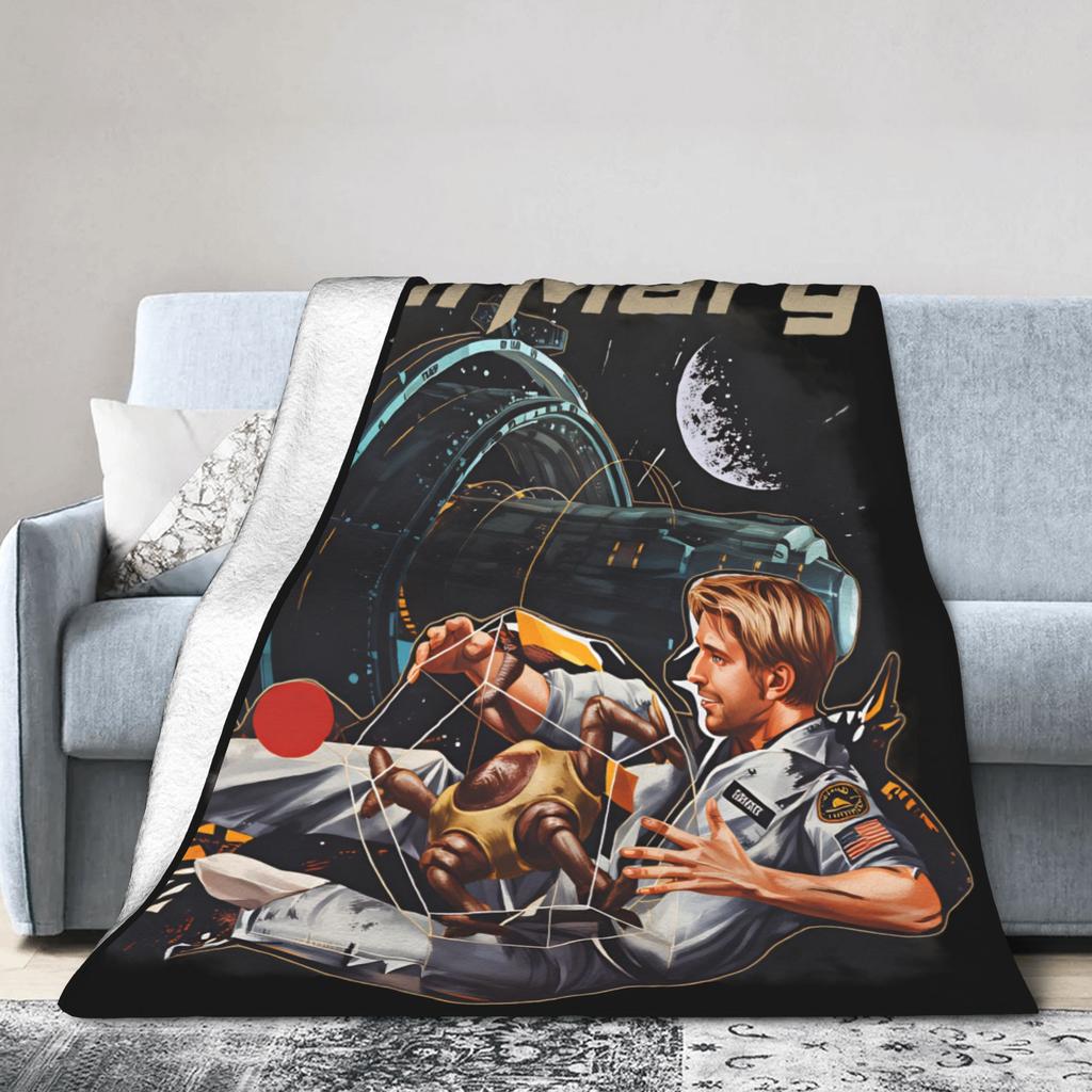 Soft Cozy Blanket Plane Travel Project Hail Mary 2026 Bedding Throws Print  Bedspread For Living Room