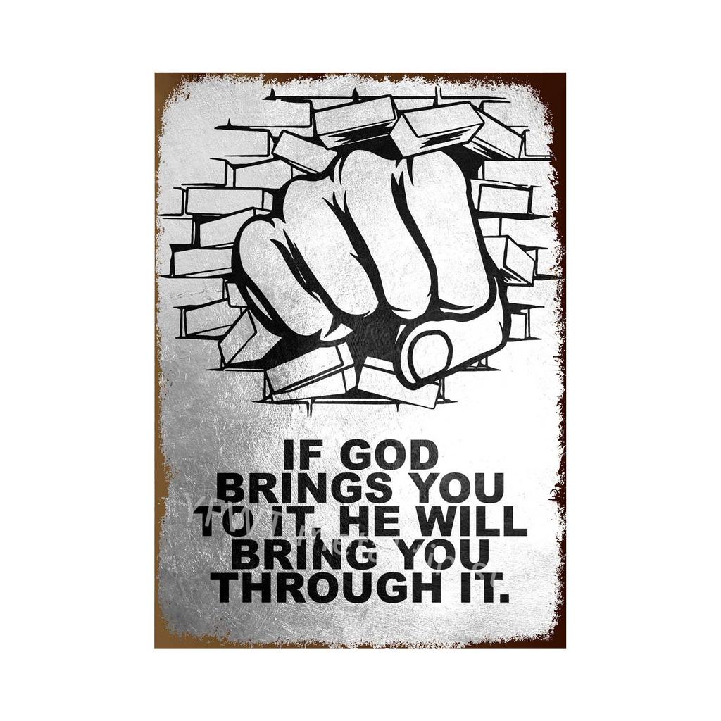 Делай все возможное и работай усердно Мотивирующая цитата Металлическая жестяная вывеска Художественные постеры Декоративная настенная картина для офиса Домашний декор