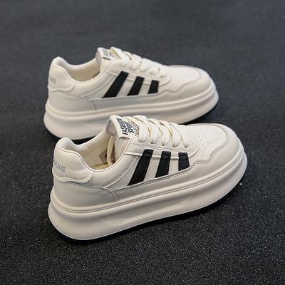 Женская обувь Xiaobai женская 2025 осень новая универсальная повседневная обувь на платформе осень супер хит дышащая обувь на толстой подошве