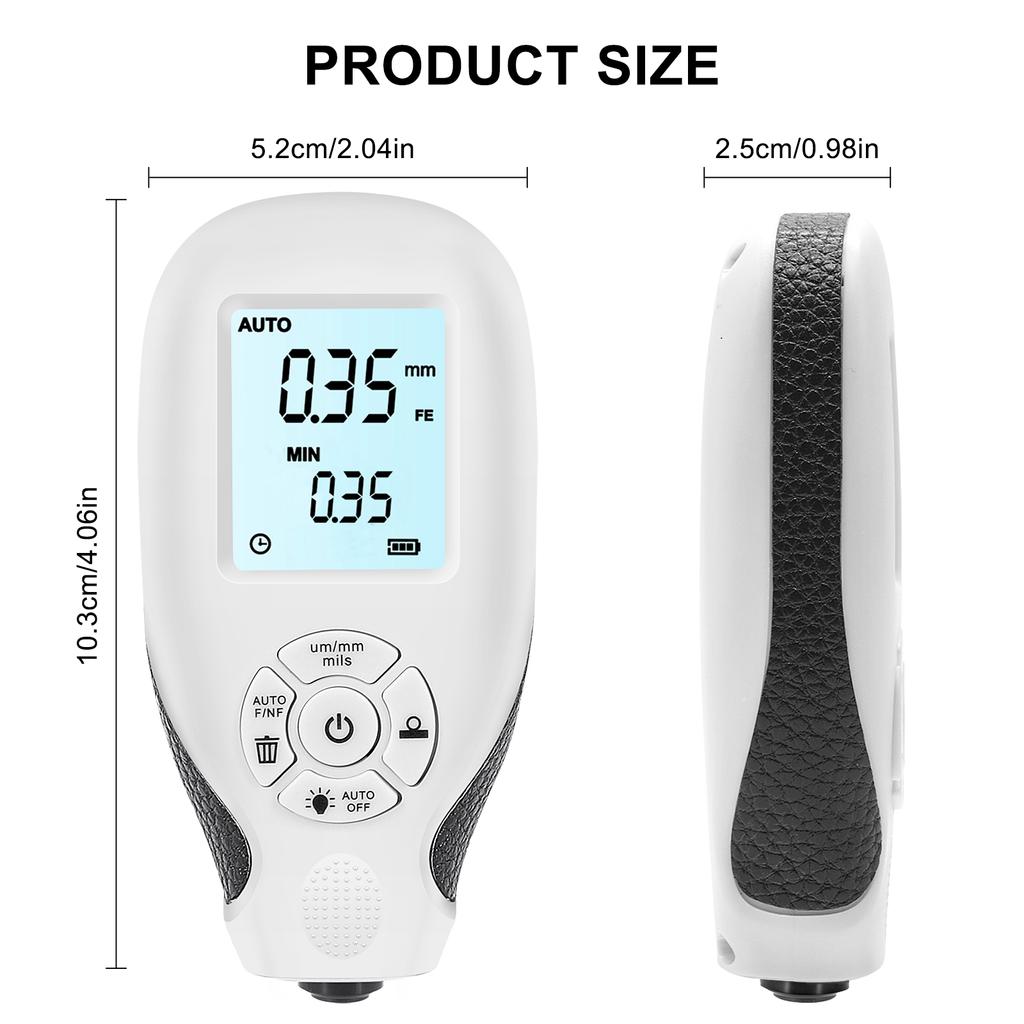 HW-300 Измеритель толщины автомобильного покрытия 0-2000UM Тестер толщины автомобильной лакокрасочной пленки Инструменты для измерения автомобильных покрытий Измеритель автомобильной краски