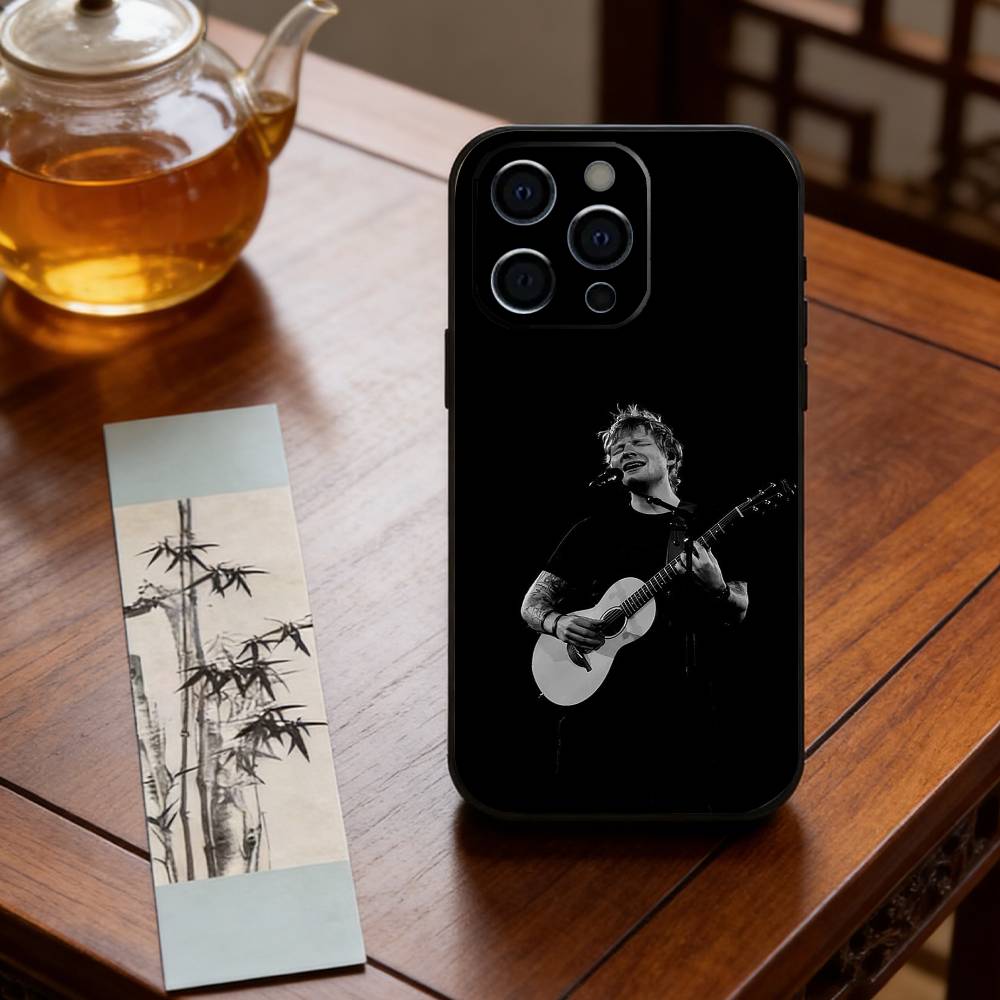 Чехол для телефона Singer E-Ed Sheeran для iPhone 17,16,15,14,13,12,11 Plus,Pro Max,XS,Мягкий силиконовый черный чехол