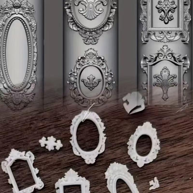 Силиконовая форма-штамп для нейл-арта для вечеринки и салона, форма для маникюра в форме витражного окна, рельефные трафареты для ногтей для женщин