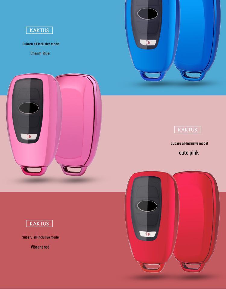 KAKTUS TPU Soft Rubber Car Key Cover for Subaru