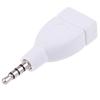 Адаптер-конвертер USB 2.0 Female to 3.5Mm Male Aux Audio Car Plug Jack White