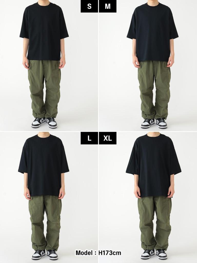 Мужская футболка Beams с коротким рукавом, свободная, мерсеризованная, черная, размер S, 11041318803