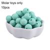 Силиконовые 10 шт. 12 мм однотонные бусины, многоцелевые, легкие, надежные, практичные, круглые бусины для прорезывания зубов, товары для детей