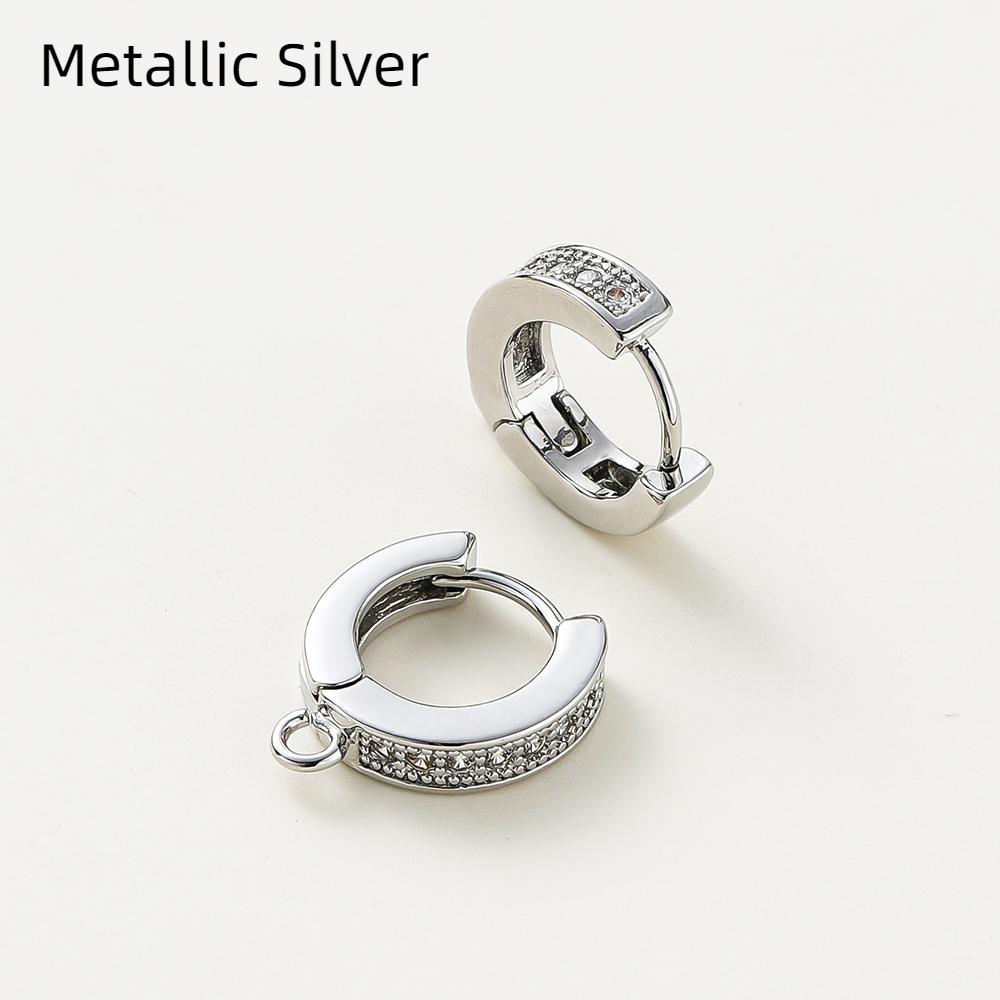 1 пара 14-каратного/18-каратного золота, латунные серьги с инкрустацией цирконом для изготовления ювелирных изделий, принадлежности для женщин, подарки