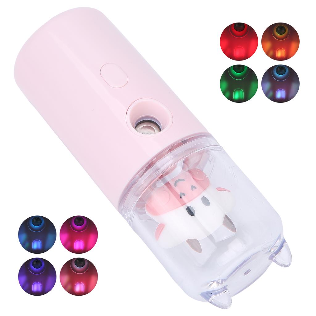 Милый мультфильм животных распылитель для лица спрей для увлажнения кожи портативный домашний офис спрей розовый