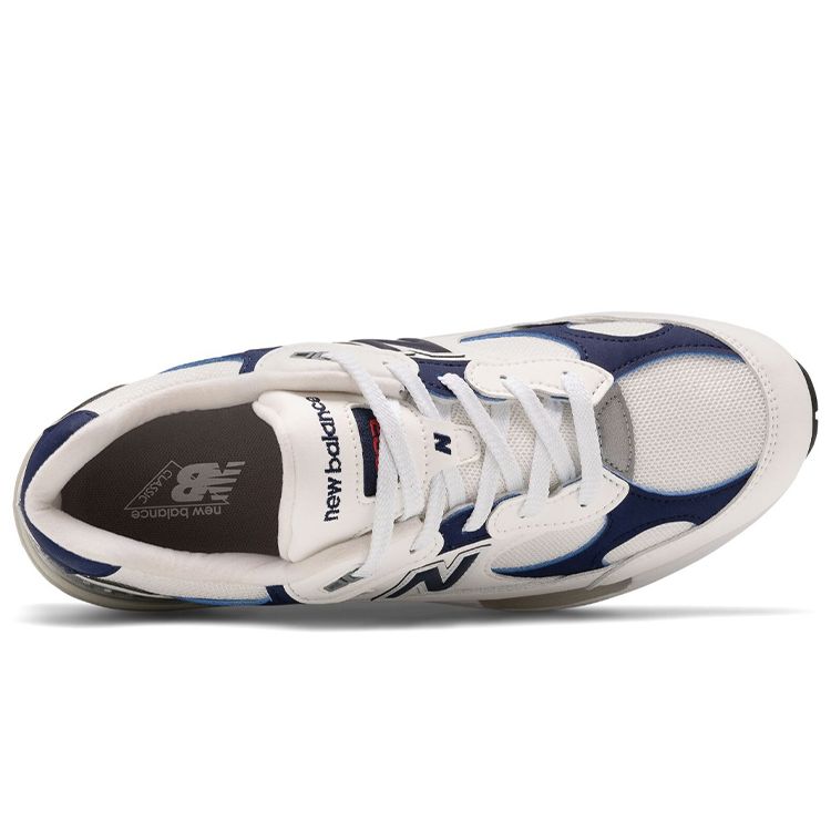 New Balance 992 Сделано в США Бело-темно-синие кроссовки унисекс Синие M992EC