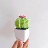 1 шт. креативный модный кактус в горшке ручной вязки настольное украшение имитация бонсай плетеный подарок