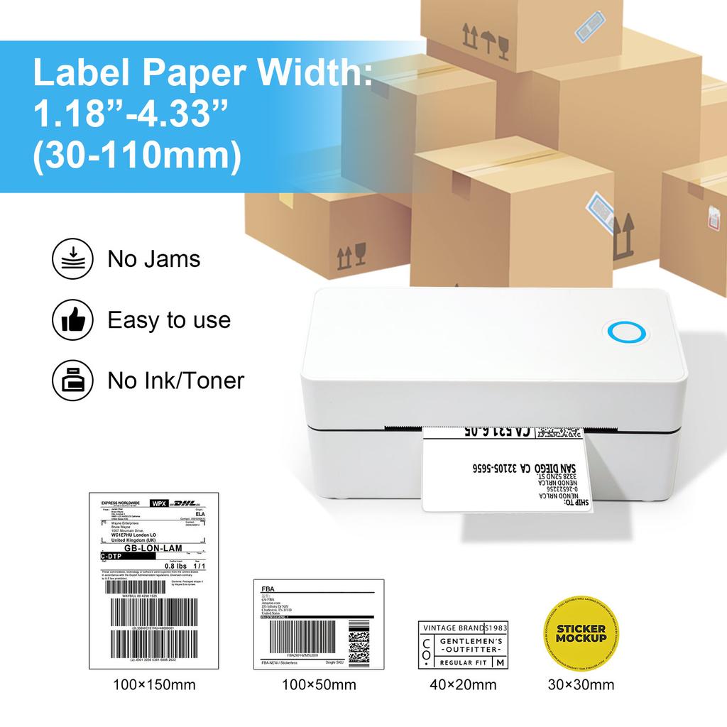 Manufacturer New Shipping Wireless Machine A6 Mechanism Paper 4x6 110mm Rollo Pocket Sticker Portable Mini Label Thermal Printer