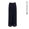 ELLASSAY Women's Pleated Straight Wide-Leg Casual Pants