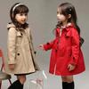 3-10Y Baby Girl's Spring Autumn Hoodied Windbreaker Children Kids Jacket Coat Clothing Teenager Girls Overalls Outerwear Clothes