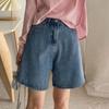 Classic Denim Shorts Women Summer Blue High Waisted Shorts Casual Wide Leg Pants Stright Jeans Women's Shorts