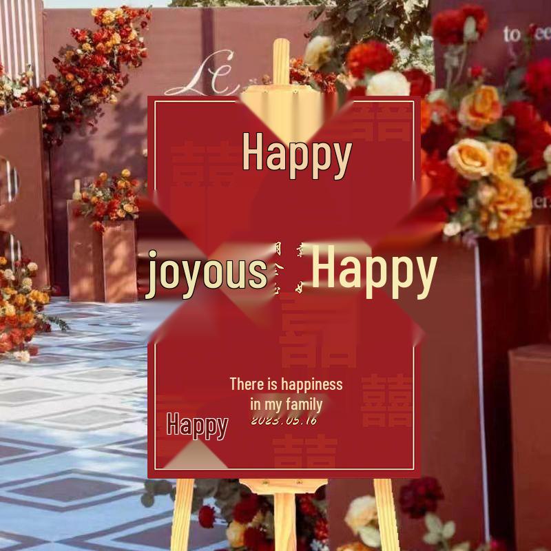 Свадебная церемония Помолвка Приветственный знак - Декоративный указатель и подставка для доски с водой