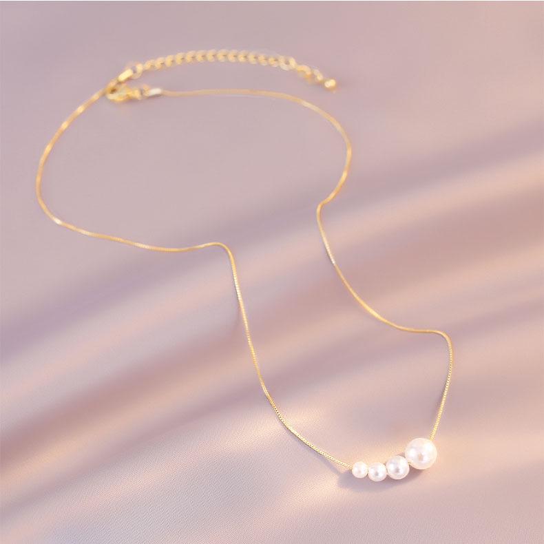 Ретро-ожерелье с жемчугом: Элегантное и универсальное ожерелье на ключицу для женщин