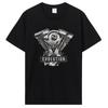 Motorcycle Clothing V Twin Biker Evolution Engine T-shirt Casual T Shirt Cotton Tops Tees Men's Clothing Oversized Unisex Tshirt