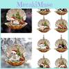 Adorable Acrylic Shell Dog Car Hanging Ornament For Festive Christmas Tree Decor
