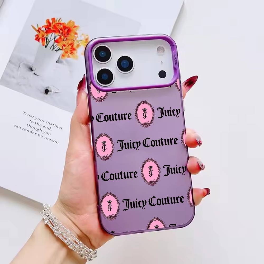 Чехол для телефона Juicy Couture Цвет Серебряная Ракушка Для IPhone 17 16 15 14 13 12 11 Pro Max Plus