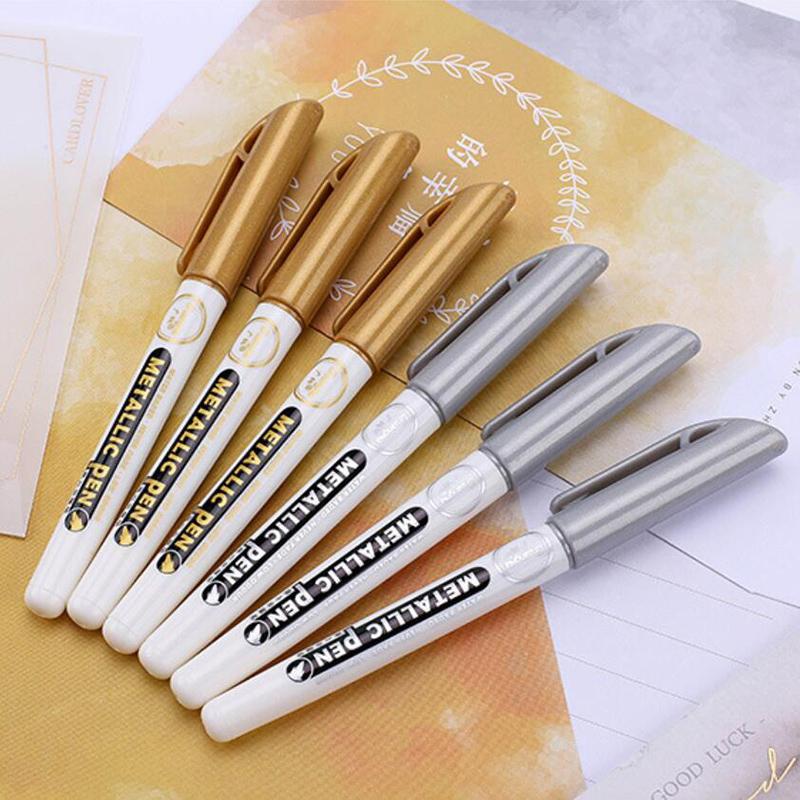 Металлические водонепроницаемые ручки для перманентной краски Diy из эпоксидной смолы, художественный маркер для рукоделия