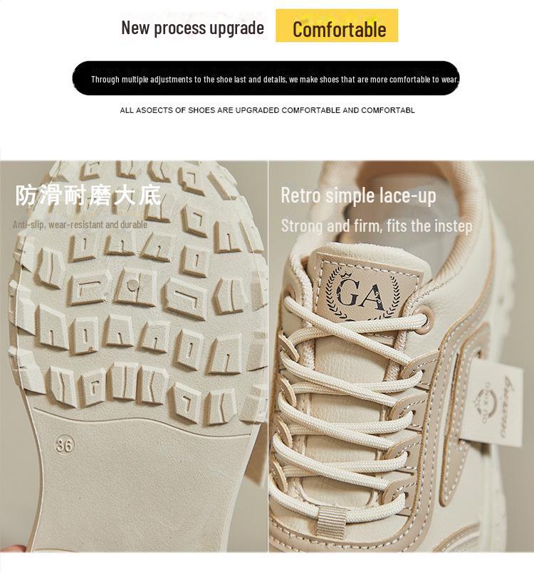 Корейская обувь для пап на толстой подошве 2025: Кроссовки для бега в уличном стиле для студентов с увеличением высоты - модель Q029