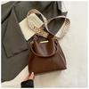 Premium Bag Women's Bag 2025 Popular New Trendy Fashion Versatile Bucket Bag Wide Shoulder Strap Messenger Bag