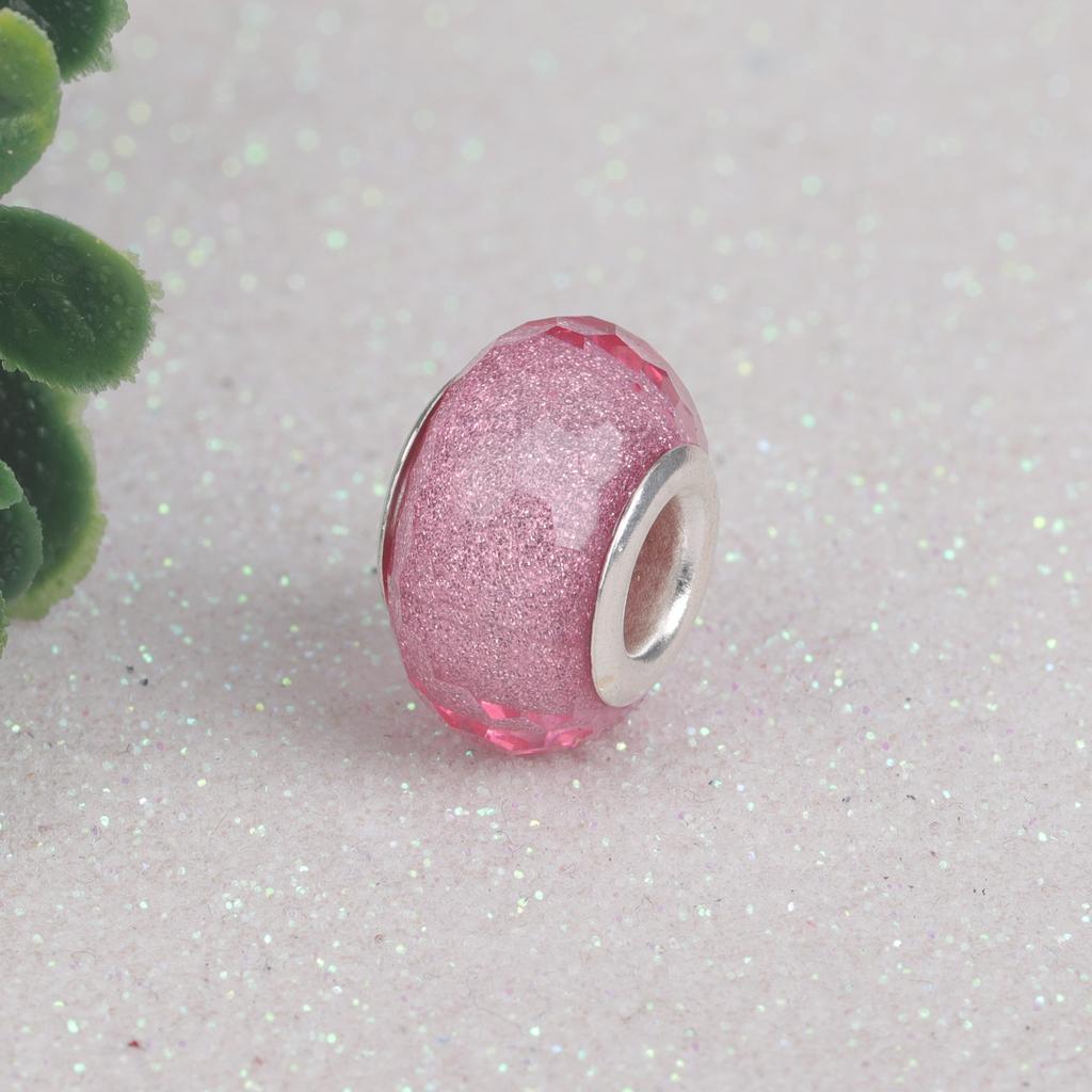 925 пробы стерлингового серебра Lampwork стеклянная бусина Murano Пластик Aolly Charm Fit Браслет Женщины Девушка DIY Ювелирные изделия